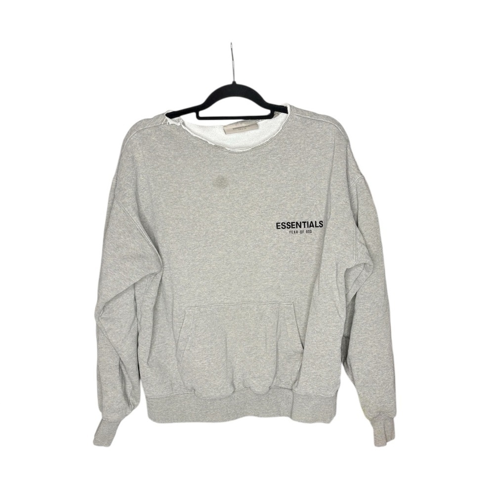 Essentials fear of God grey crew neck sweatshirt size XS